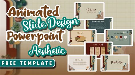 Aesthetic Ppt Animated Slide Mudah Simple Free Template Font Images