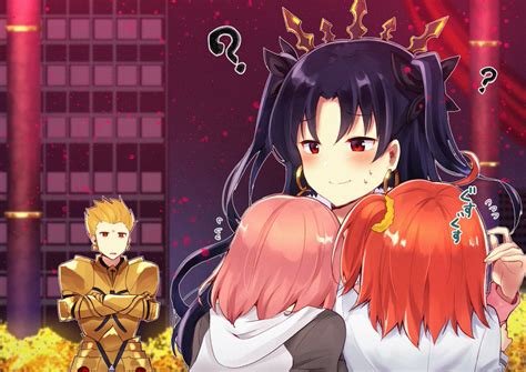 ぐだ子 ギルガメッシュfate イシュタルfate マシュ・キリエライトfate 「状況がよくわからないけどちょっと嬉しい