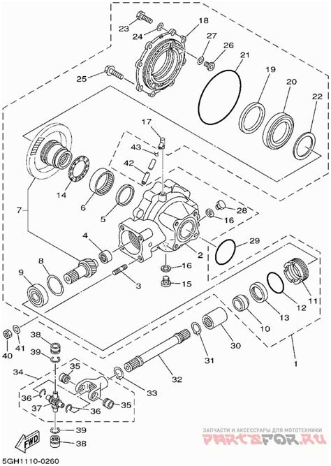 Yamaha Kodiak Parts Breakdown Model