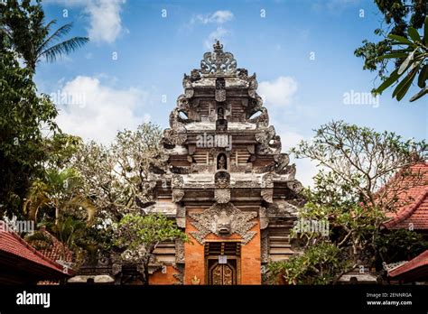 Saraswati Temple Ubud Palace In Bali Stock Photo Alamy