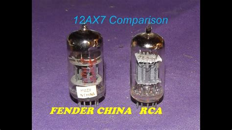 Fender China 12ax7 Vs Rca 12ax7a Tube Comparison You Make The Call