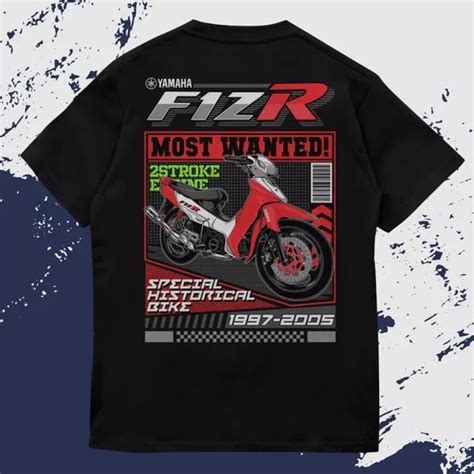 Jual Kaos Baju Combed 30 Distro Motor Yamaha F1ZR Polos Custom Otomotif