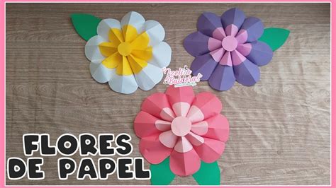 Flores De Papel Super Faciles Y Rapidas De Hacer Youtube