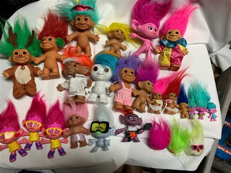 8pcs Troll Dolls 80s Pvc Vintage Trolls Lucky Doll Action 46 Off