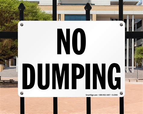 No Dumping Signs No Illegal Dumping Signs