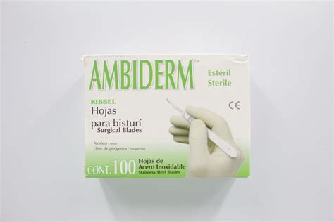 Hoja Para Bisturi Acero Inoxidable C Marca Ambiderm Alsermedica