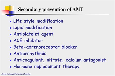 Ppt Risk Stratification And Secondary Prevention Following Acute