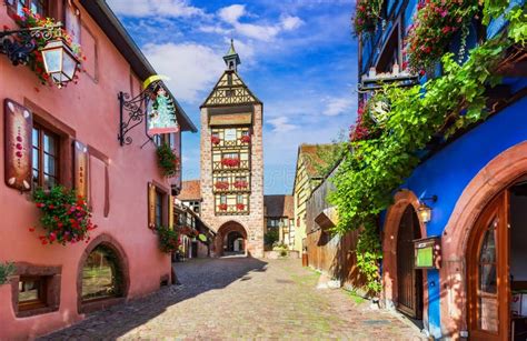 Riquewihr Alsace Most Beautiful Villages Of France Stock Photo