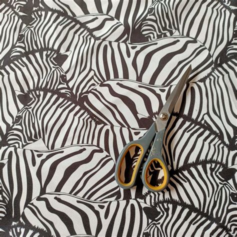 Zebra print fabric luxery fabric for home textile zebra herd | Etsy