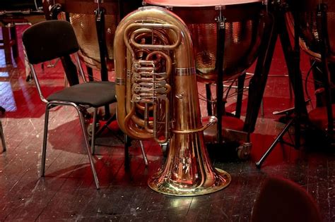 Premium Photo Brass Instrument Of A Symphony Orchestra Tuba