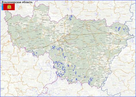 Карта Владимирской области
