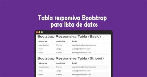 Descargar Tabla Responsiva Bootstrap Baulphp