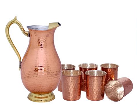 Ml Copper Jug Set Milton Copper Gug With Glass Latest Price