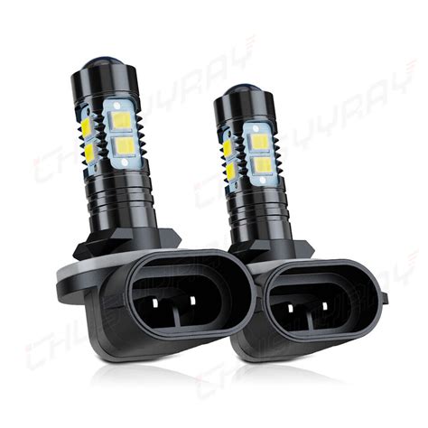 For Hyundai I20 2009 2015 2x 881 H27W 2 LED Fog Light Bulbs Conversion