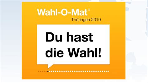 Wahl O Mat Th Ringen Welche Partei Passt Zu Mir Welt