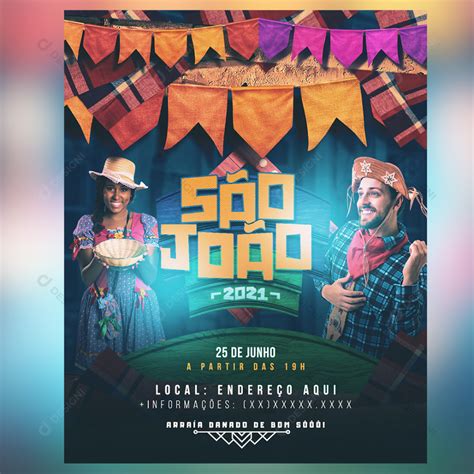 São João Eventos Social Media PSD Editável download Designi Festa