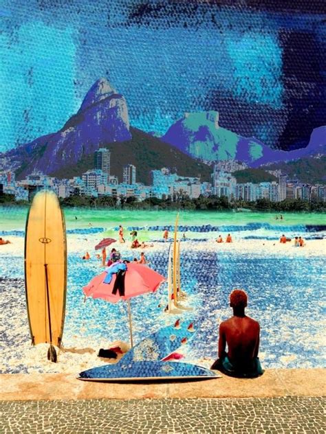 Surf Lol Painting Rio De Janeiro Nature Frames Surfing Painting