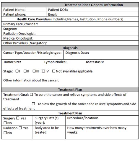 38 Free Treatment Plan Templates In Word Excel Pdf