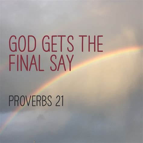 Saturday In The Proverbsgod Gets The Final Say Proverbs Craig T