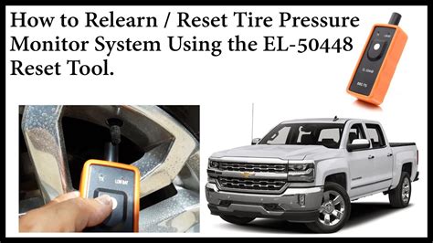 Tpms Reset Procedure Chevy