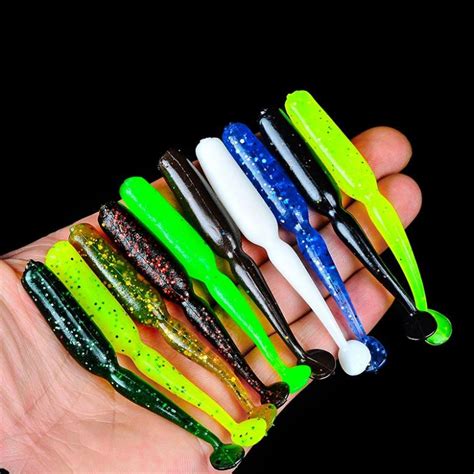 Pcs Lot Cm G Colorful Wobbler T Tail Soft Bait Shiner Jig