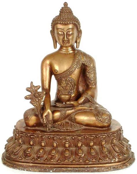 Tibetan Buddhist God Medicine Buddha Exotic India Art