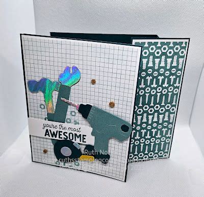 Awesome Trusty Tools Fun Fold In Fun Fold Cards Holographic