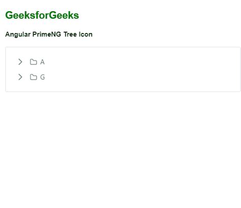 Angular PrimeNG Tree Icons GeeksforGeeks