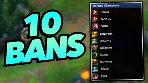 10 Bans Coming To League Of Legends YouTube