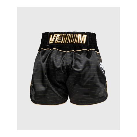 Venum Spodenki do Muay Thai Czarno Złote