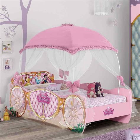 Cama Infantil Menina Princesas Star Dossel Rosa Pura Magia