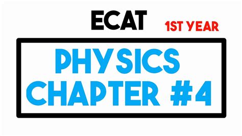 ECAT PREPARATION Physics FSC 1st Year Physics Chapter 4 Work