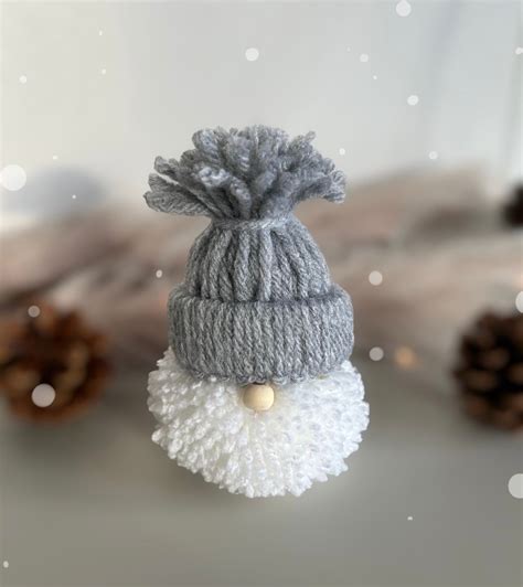 Handmade Cute Christmas Pom Pom Gnomes Etsy UK