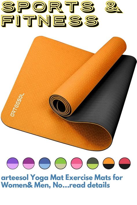 Arteesol Yoga Mat Exercise Fitness Non Slip Yoga Mats For Women Men 14