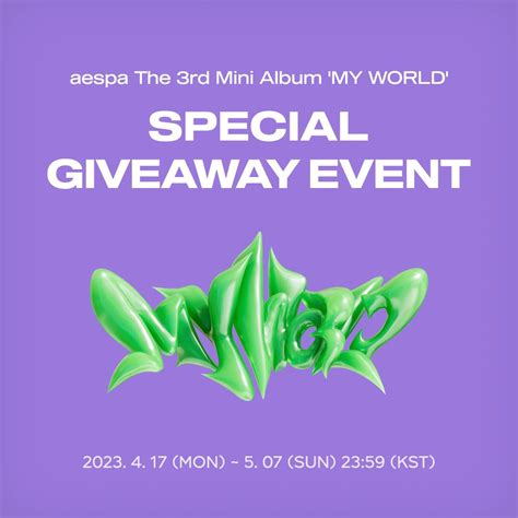 Kwangya On Twitter [aespa The 3rd Mini Album My World ]💜 Aespa 미니