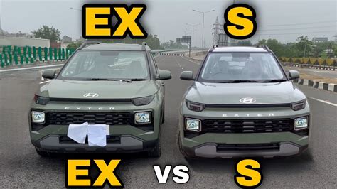 Hyundai Exter Ex Base Vs S Variant Most Detailed Comparison Youtube