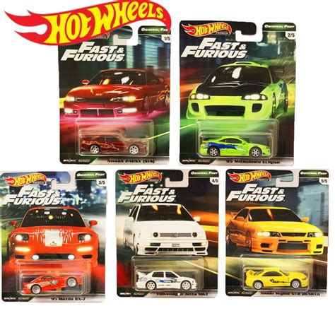 Hot Wheels Fast And Furious 2 Mitsubishi Eclipse Nissan Mazda Volkswagenn Jetta 1 64 Modello