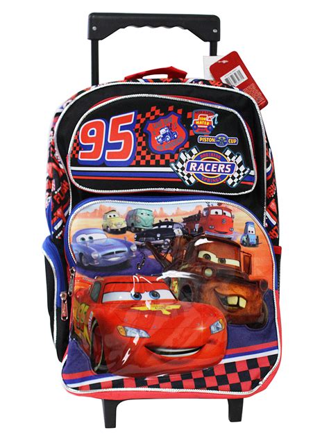 Pixar S Cars Radiator Springs Racers Full Size Rolling Backpack 16in