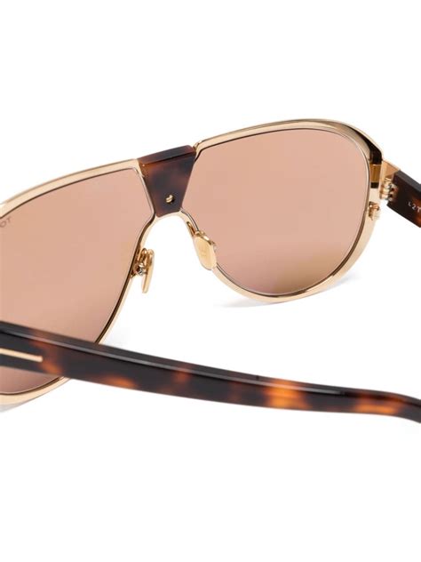 TOM FORD Eyewear Occhiali Da Sole Vincenzo Con Montatura Stile Pilota