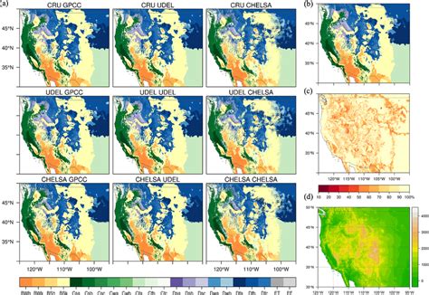 Present Köppen Geiger classification and confidence map for 1979 2008