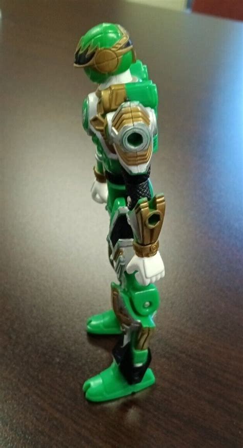 Power Rangers Ninja Storm Green Samurai Turbo Tri Battlized Figure Used