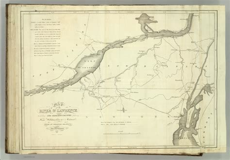 St Lawrence And Adjacent Country David Rumsey Historical Map Collection