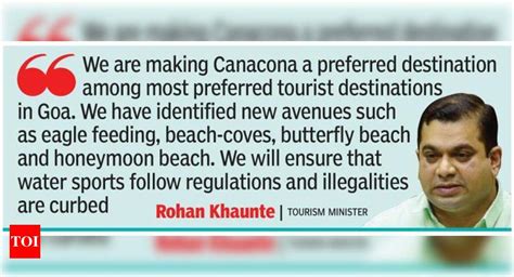 Canacona will get master plan to boost tourism, says Khaunte | Goa News ...