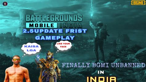 Bgmi New Update Gameplay 25bgmi Unbanned In India Finally Youtube