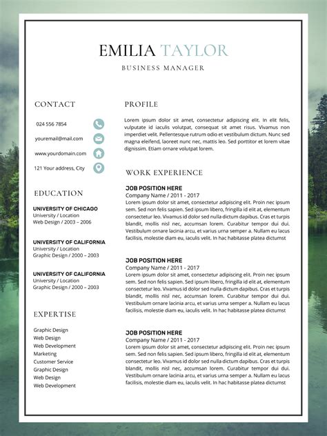 Linkedin Free Resume Template Providing Quality Designed Free Resume Templates In Microsoft Word