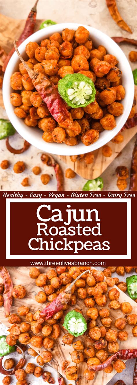 Cajun Roasted Chickpeas Three Olives Branch