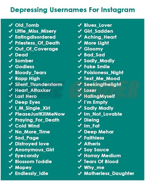 175 Depressing Usernames For Instagram 2023 Name Guider