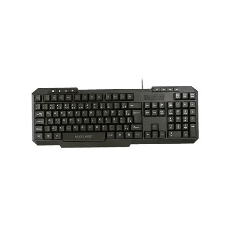 Teclado Multimídia Multilaser Usb TC206 Preto Casa Vieira