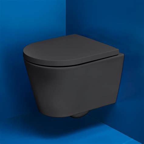 Kartell LAUFEN Wand Tiefspül WC Compact spülrandlos graphit matt