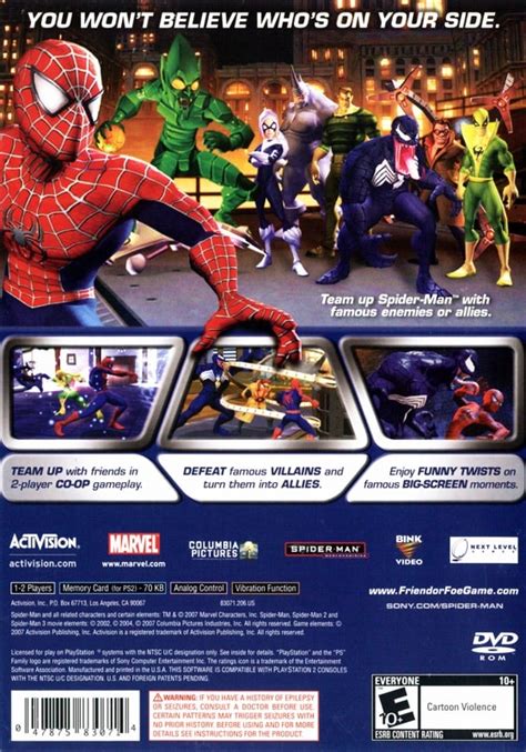 Spider Man Friend Or Foe Para Playstation 2 2007